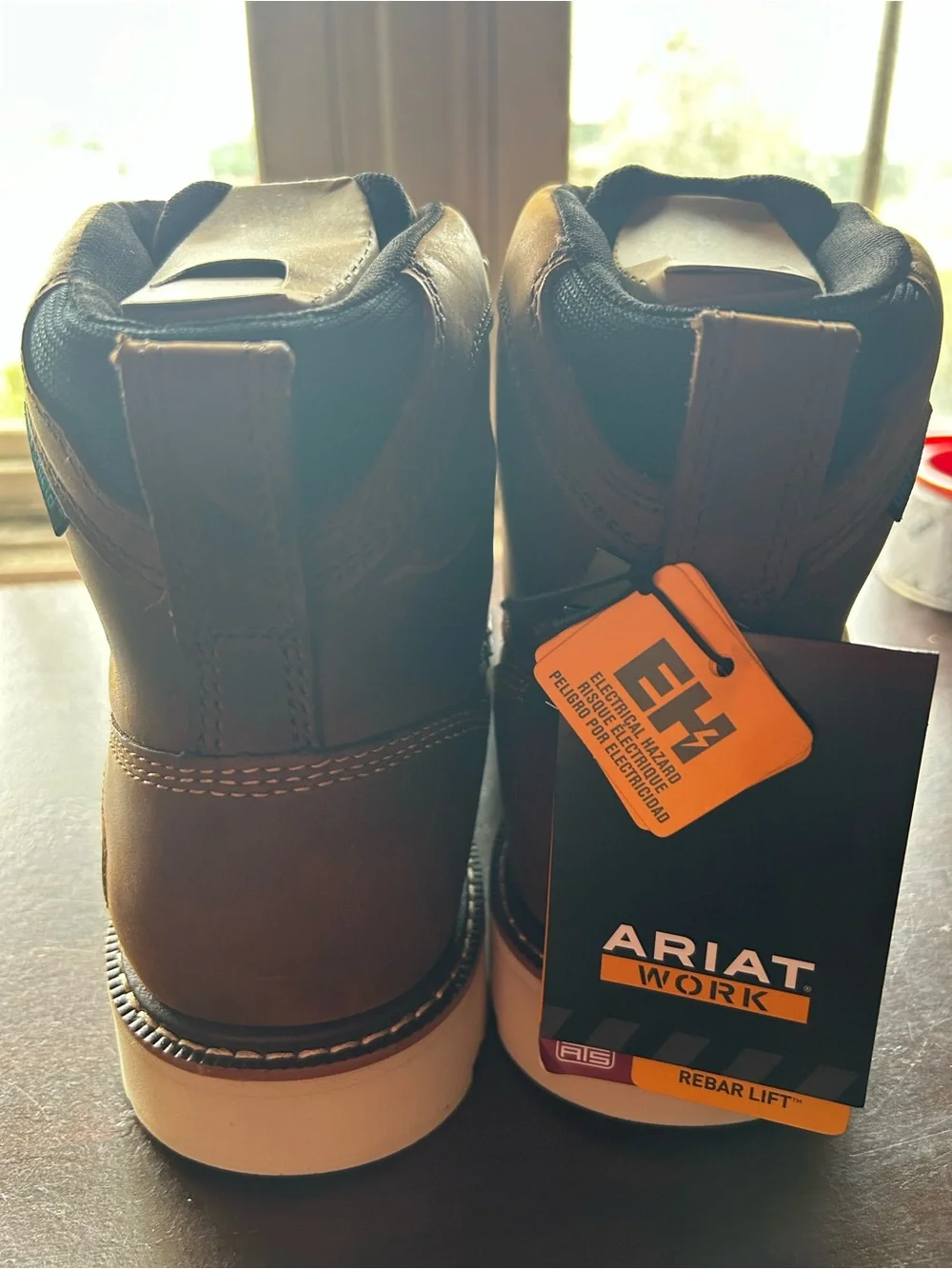 Ariat Men's Brown Lace-Up Moc Toe Work Boots